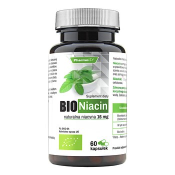 Bio Niacin naturalna niacyna, kapsułki, 60 szt.