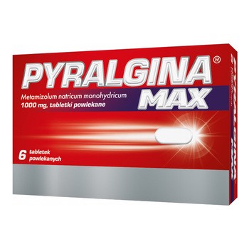 Pyralgina Max, 1000 mg, tabletki powlekane, 6 szt.