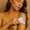 Crystallove, płytka do masażu ciała gua sha ze stali nierdzewnej, 1 szt.