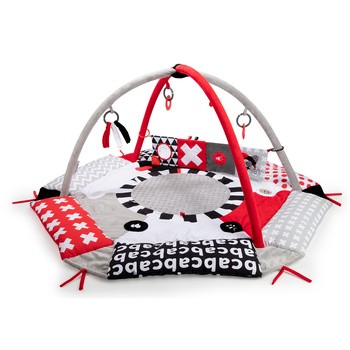 Canpol Babies Sensory Toys, pluszowa kontrastowa książeczka edukacyjna, 1 szt.