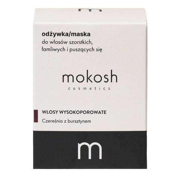 Mokosh Mokosh, odżywka/maska do włosów szorstkich, łamliwych i puszących się, czereśnia z bursztynem, 180 ml — Inhaltsstoffe und Bewertung