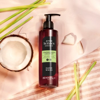 Avon Senses Essence, mydło do rąk, Trawa Cytrynowa i Kokos, 250 ml