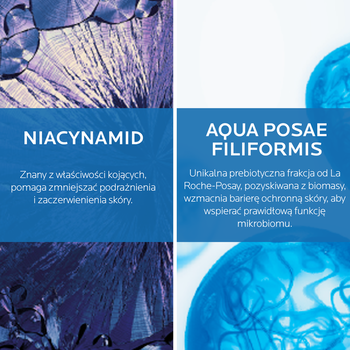 Zestaw La Roche-Posay Effaclar H ISO-Biome, krem nawilżający do twarzy, 40 ml + kojący krem myjący, 390 ml