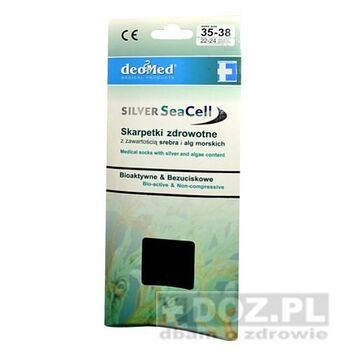 Silver SeaCell, skarpetki zdrowotne, rozmiar 35-38, czarne