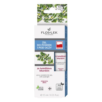 Flos-Lek Pharma, żel do powiek i pod oczy ze świetlikiem lekarskim, 15 ml