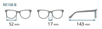 Brilo, okulary do czytania, moc +2,50, damskie, model RE 158B