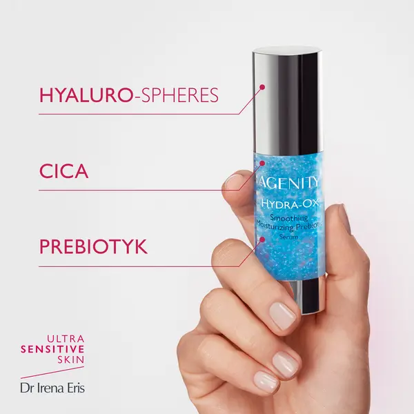 Сыворотка для лица Dr Irena Eris Agenity Hydra-Ox увлажняющая, с пребиотиками, для сухой и чувствительной кожи, 30 мл — фото 4