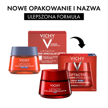 Vichy Liftactiv Collagen Specialist 16, krem na noc, 50 ml