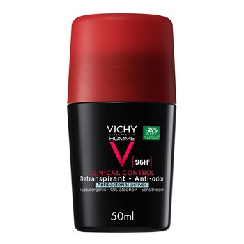 Vichy Homme Clinical Control 96 h, dezodorant dla mężczyzn, roll-on, 50 ml