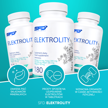 SFD Elektrolity, tabletki, 180 szt.