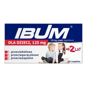 Ibum dla dzieci, 125 mg, czopki, 10 szt.