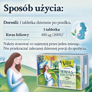 Vita Kwas foliowy, tabletki, 90 szt.