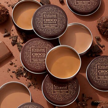 Eveline Choco Glamour, bronzer w kremie, 02, 20 g