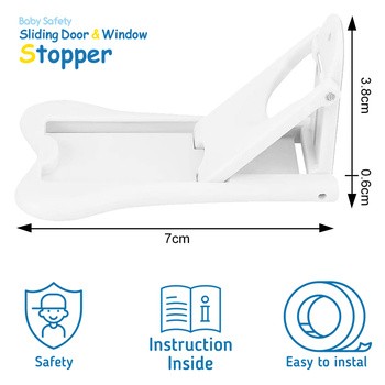 Sipo, blokada do szaf i drzwi przesuwnych, 2 szt.