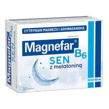 Magnefar B6 Sen, tabletki powlekane, 30 szt.