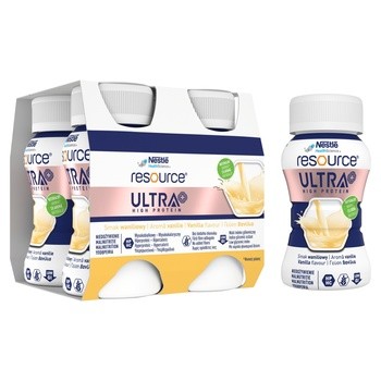 Resource Ultra+, płyn, smak waniliowy, 200 ml x 4