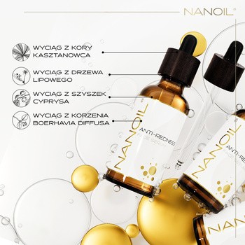 Nanoil Anti-Redness, serum do twarzy dla cery naczynkowej, 50 ml
