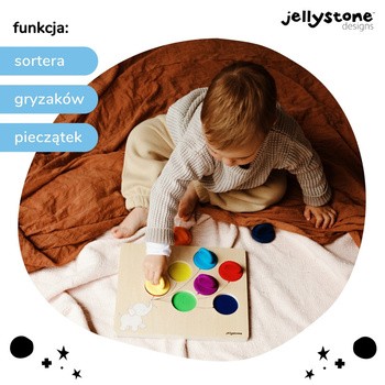 Jellystone Designs, balonowy sorter, tęczowy, 1 szt.