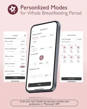 Momcozy M9, podwójny laktator, kolor czerwony, 1 szt.