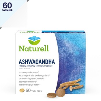 Naturell Ashwagandha, tabletki, 60 szt.