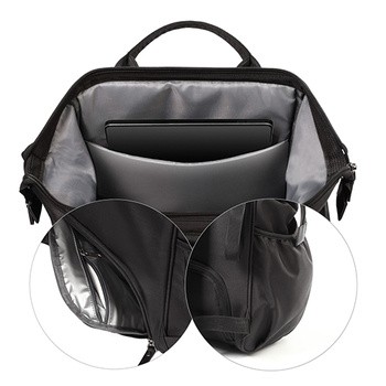 BabyOno, plecak dla mamy Modern Style, czarny, 1 szt.