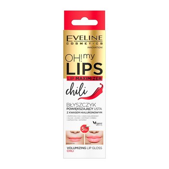 Eveline Cosmetics Oh! My Lips, błyszczyk powiększający usta, chili, 4,5 ml