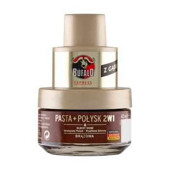 Bufalo pasta połysk 2w1, brązowa, 40 ml