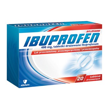 Ibuprofen Aflofarm, 400 mg, tabletki drażowane, 20 szt.