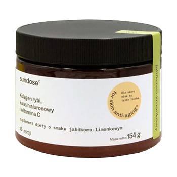 Sundose For Skin Anti-Aging, proszek, smak jabłko - limonka, 154 g