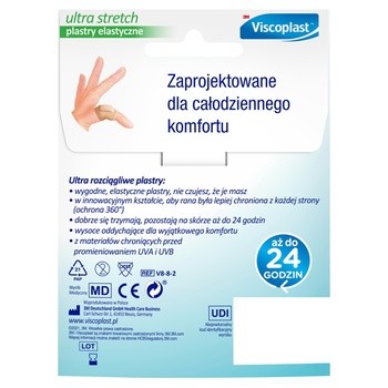 Viscoplast Ultra Stretch, plastry elastyczne, 2 rozmiary, 8 szt.
