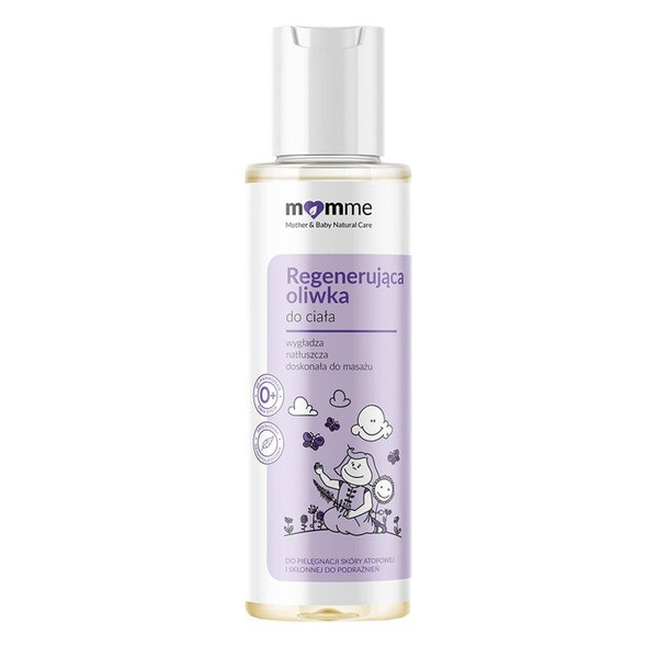 MomMe Momme, regenerująca oliwka do ciała od 1. dnia życia, 150 ml — Składniki i ocena