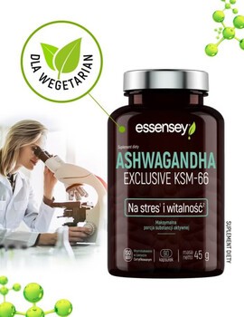 Essensey Ashwagandha Exclusive KSM-66, kapsułki, 90 szt.