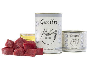 Gussto Fresh Lamb, mokra karma dla kotów, jagnięcina, 400g