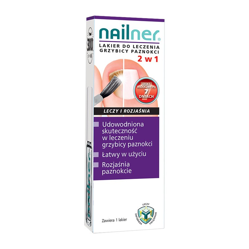 Nailner Lakier Przeciw Grzybicy Paznokci 2w1 5 Ml
