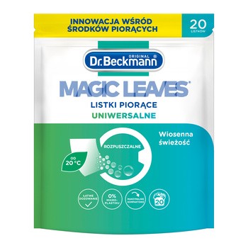 Dr. Beckmann, Magic Leaves, listki piorące uniwersalne, 20 szt.