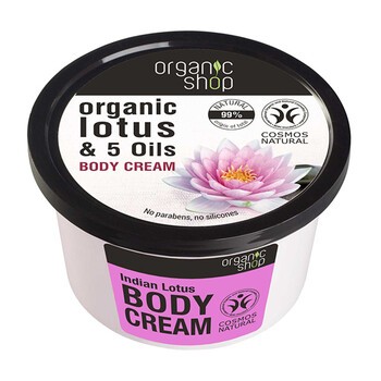 Organic Shop, krem do ciała, indyjski lotos, 250 ml