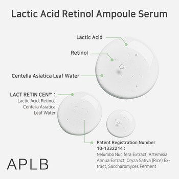 APLB Lactic Acid Retinol Ampoule, serum wygładzające z kwasem mlekowym i retinolem, 40 ml
