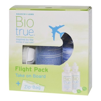 Biotrue, płyn do soczewek, Flight Pack, 60 ml x 2 opakowania