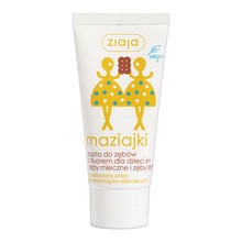 Ziaja Maziajki, pasta do zębów z fluorem dla dzieci, 6+, zęby mleczne i zęby stałe, 50 ml
