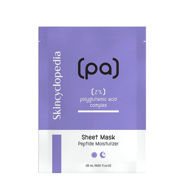 Nawilżająca maska w płachcie z kwasem poliglutaminowym 20ml [Skincyclopedia] - Skincyclopedia