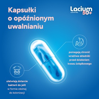 Lacium 50+, kapsułki twarde, 30 szt.
