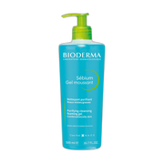 Bioderma Sebium Gel Moussant, żel do mycia twarzy, antybakteryjny, 500 ml
