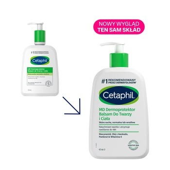 Cetaphil MD Dermoprotektor, balsam nawilżający do twarzy i ciała, 473 ml