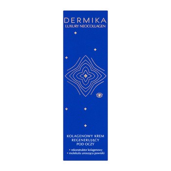Dermika Luxury Neocollagen, kolagenowy krem regenerujący pod oczy, 15 ml