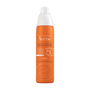 Avene Eau Thermale, bardzo wysoka ochrona przeciwsłoneczna SPF 50+, spray, 200 ml