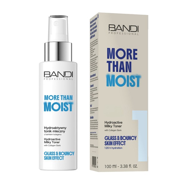 Bandi Professional Bandi More Than Moist, hydroaktywny tonik mleczny z bankiem kolagenu, 100 ml — Składniki i ocena