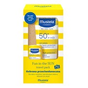 Zestaw Mustela Fun In The Sun travel pack, mleczko przeciwsłoneczne SPF 50+, 40 ml + sztyft przeciwsłoneczny SPF 50, 9 ml https://azcdn.doz.pl/image/d/product/d702b4d7-scale-180x180.png