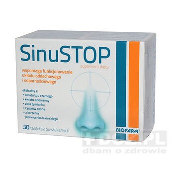 SinuStop, tabletki powlekane, 30 szt
