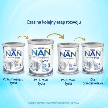 Nestle Nan Optipro Plus 2, 5 HMO, mleko następne dla niemowląt powyżej 6. miesiąca, 800 g