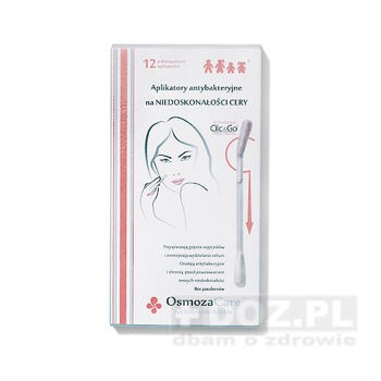 OsmozaCare, aplikatory antybakteryjne na niedoskonałości cery, 12 szt